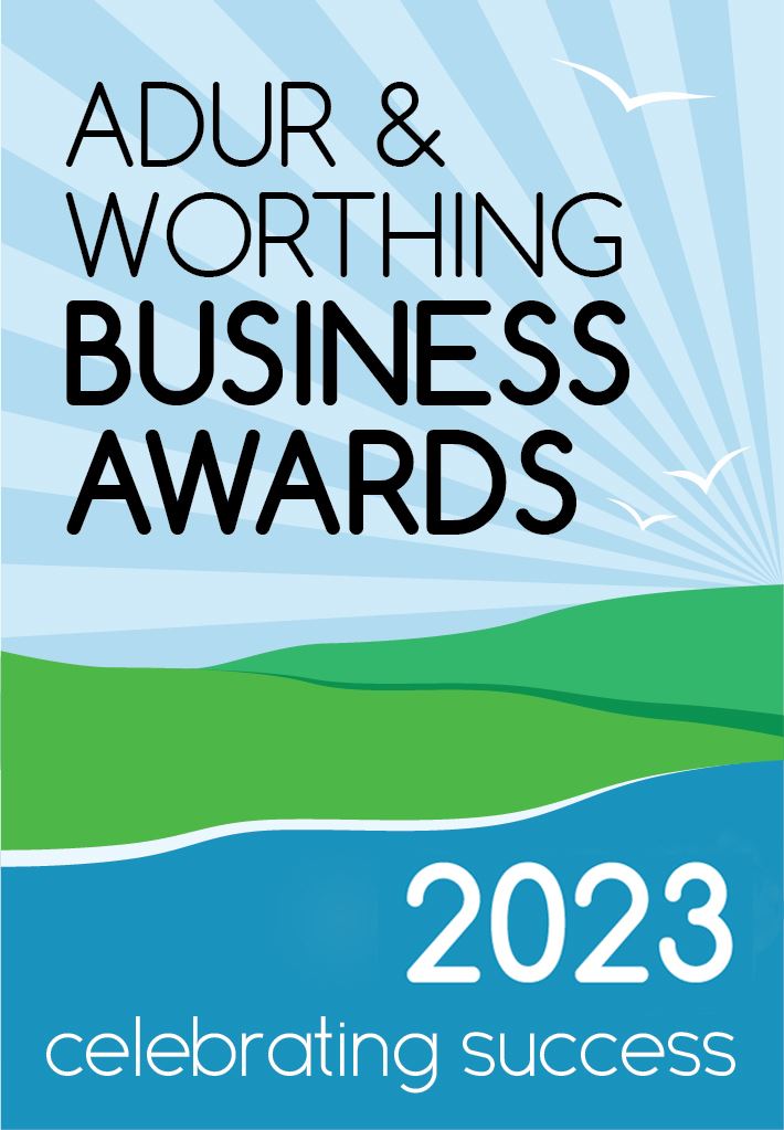 This is this year logo for the Adur & Worthing Business Awards 2023. These awards are prestigious awards celebrate business excellence within the Adur and Worthing area. Carpenter Box are proud to sponsor the event